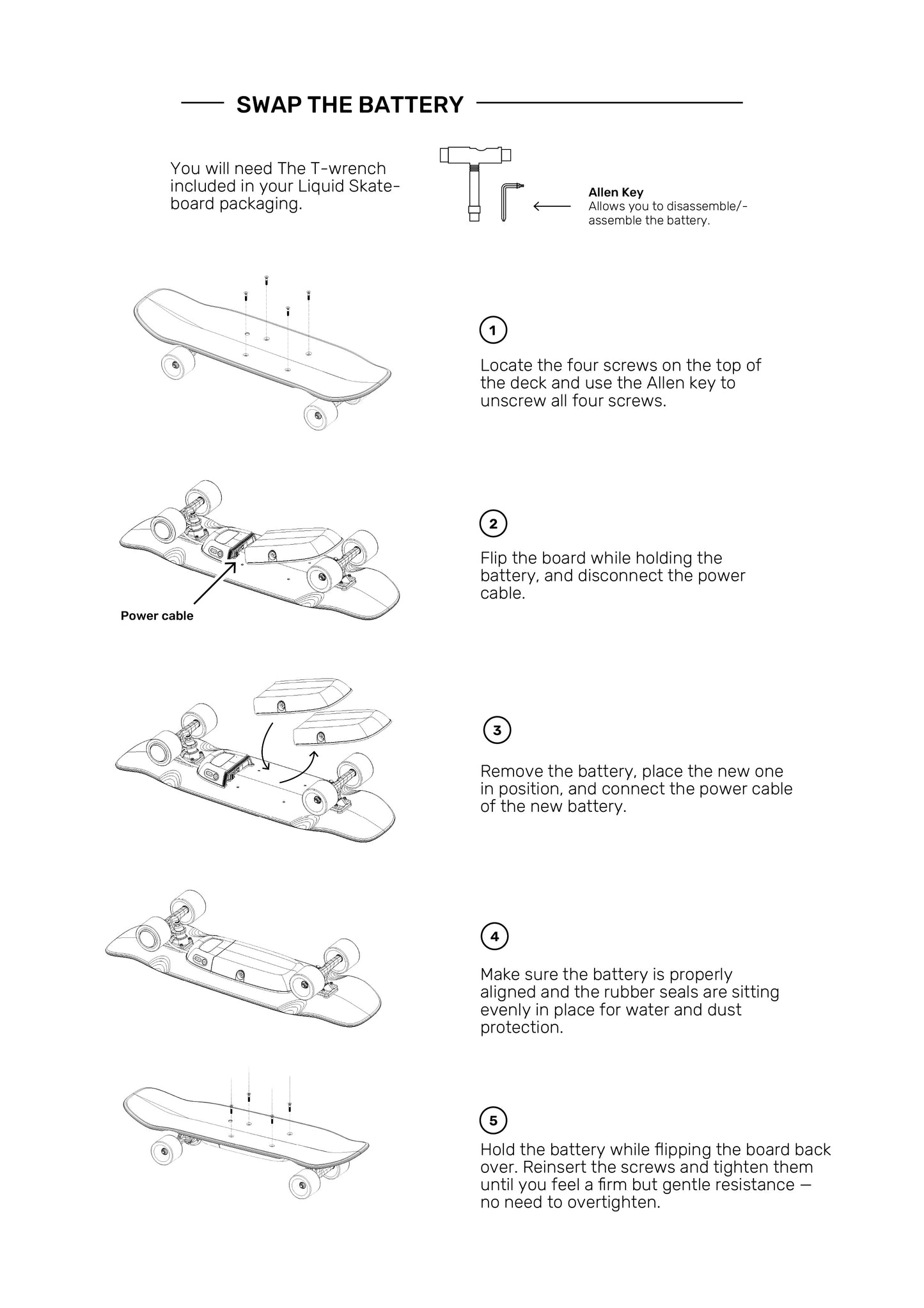 Spare Battery - Liquid Skateboard - LQB-1